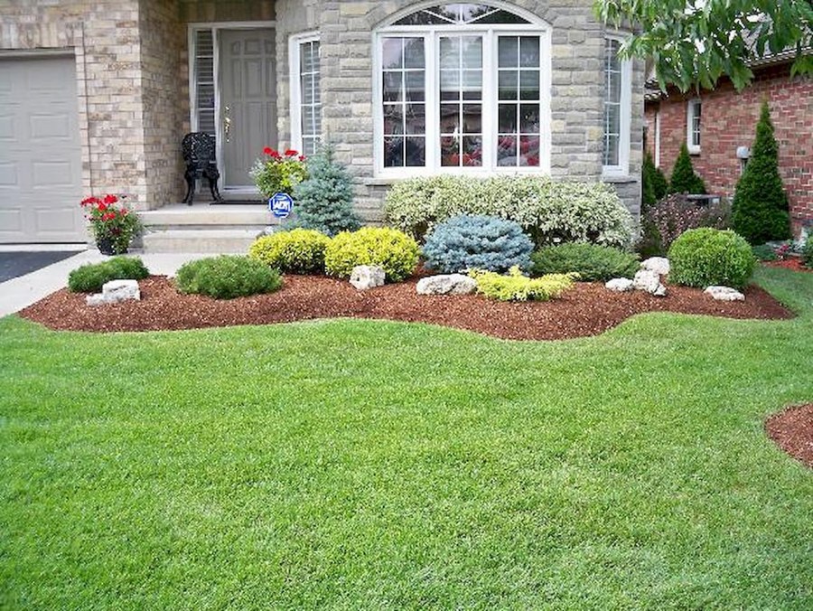 Миксбордеры в палисаднике