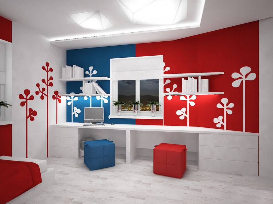 Сочетание цветов в интерьере