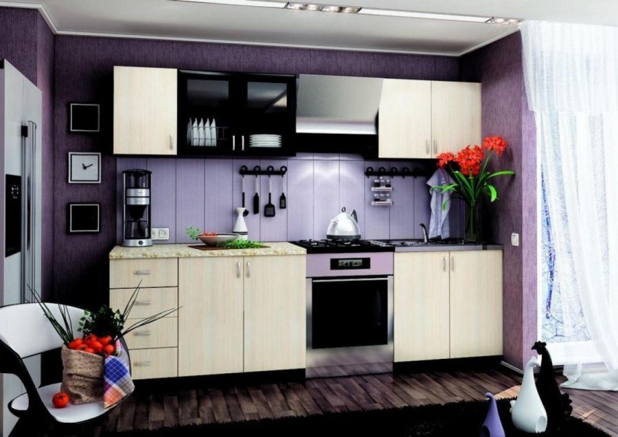 Кухня ваниль капучино глянец