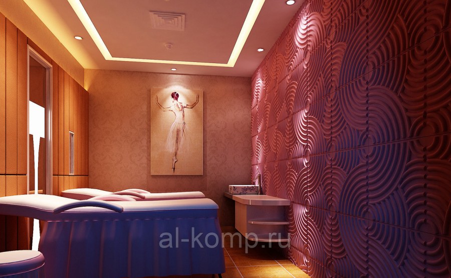 3d панели в интерьере