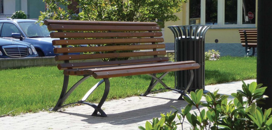 Скамейка Ричмонд “Richmond” из литого алюминия для сада