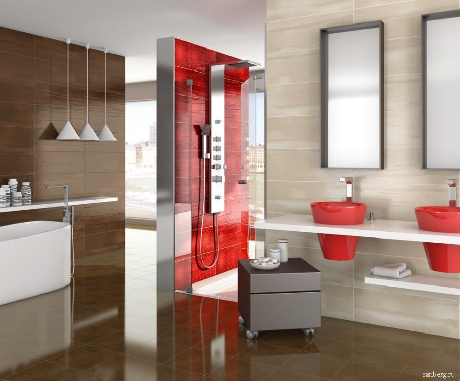 Плитка аркана керамика акварель