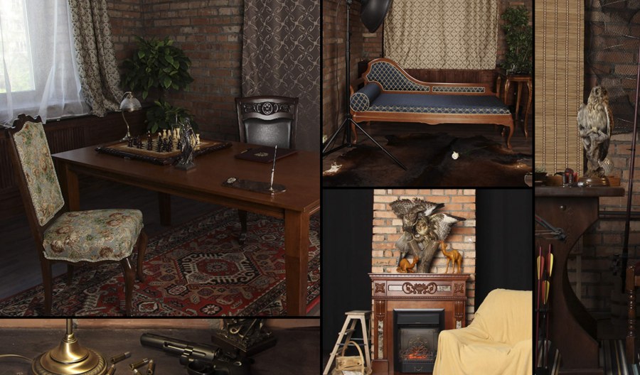 Однокомнатная квартира в ретро стиле