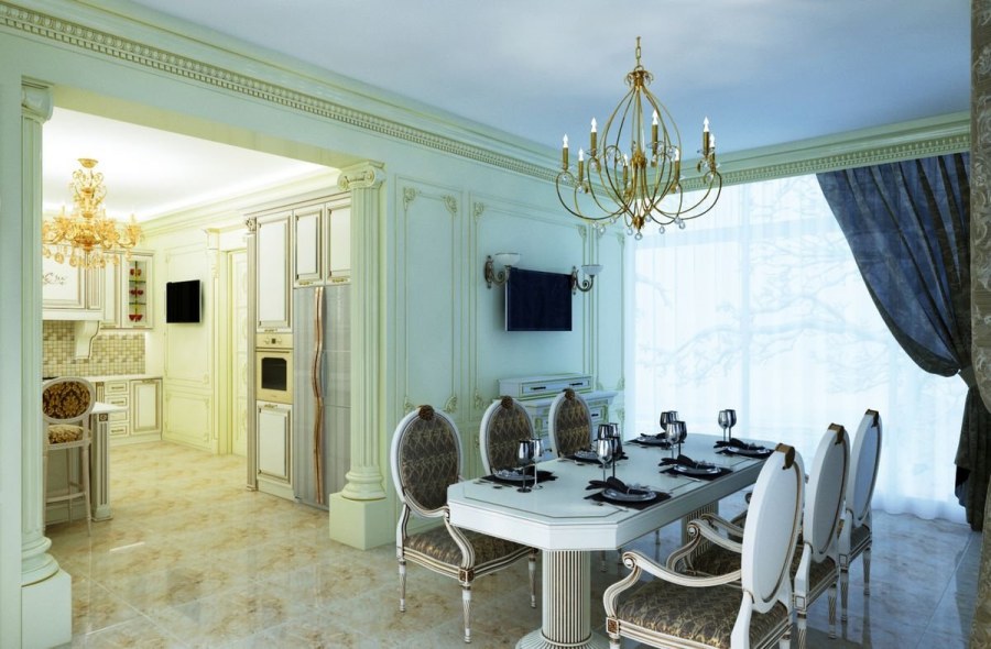 Столовая в античном стиле