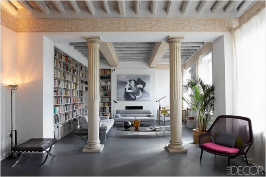 Римские колонны в интерьере