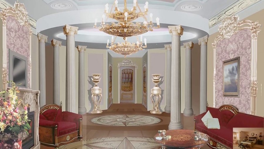 Холл в стиле Ампир