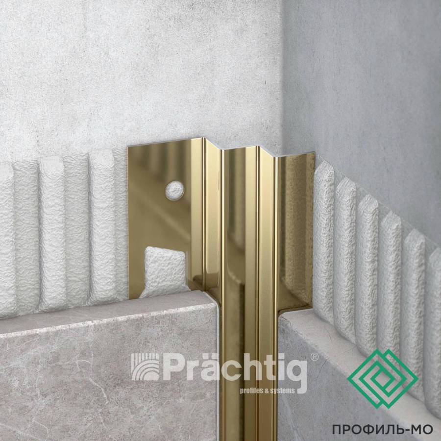 Профиль наружный для плитки Титан