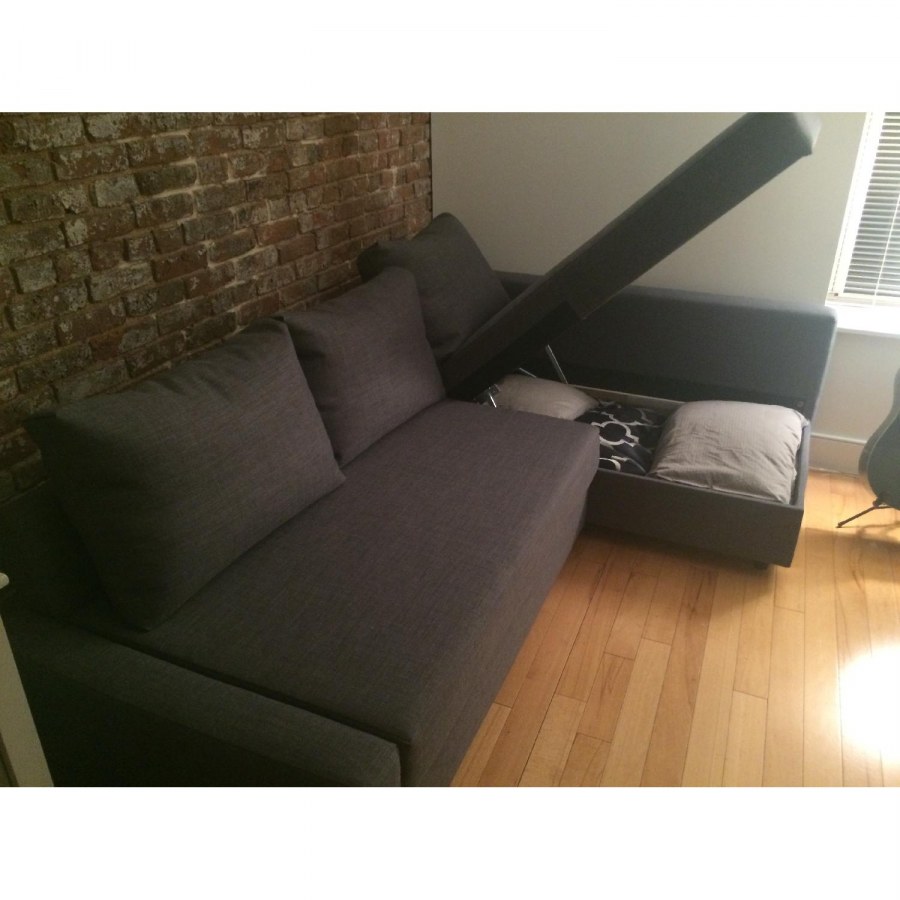 Диван икеа ФРИХЕТЭН прямой в интерьере