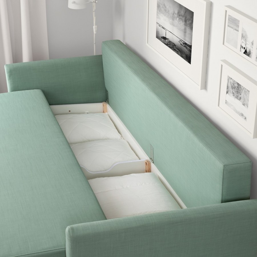 Holmsund ХОЛЬМСУНД 3-местный диван-кровать, Нордвалла светло-зеленый