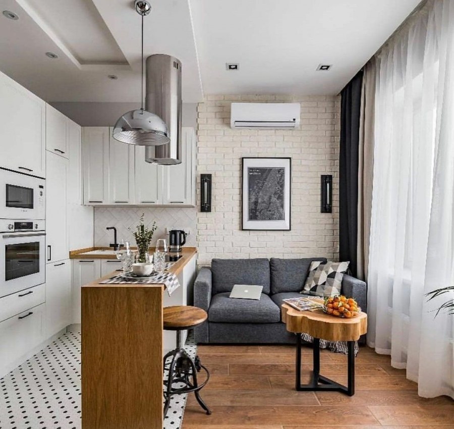 Маленькая кухня-гостиная