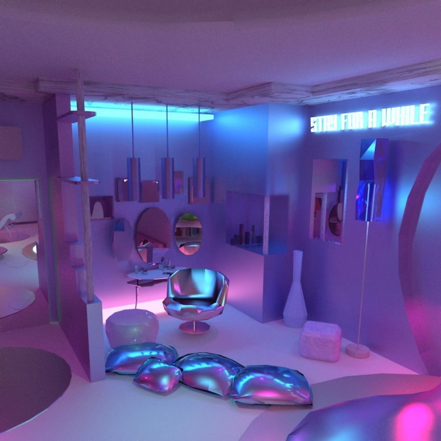 Неоновые комнаты для девочек