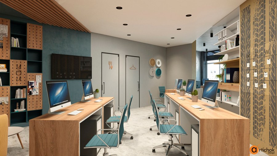 Стиль маленького офиса