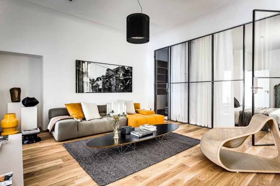 Гостиная в современном скандинавском стиле