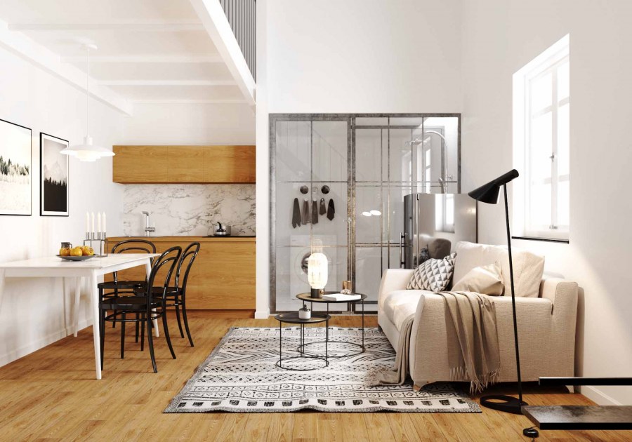 Дизайн интерьера в скандинавском стиле в загородном доме