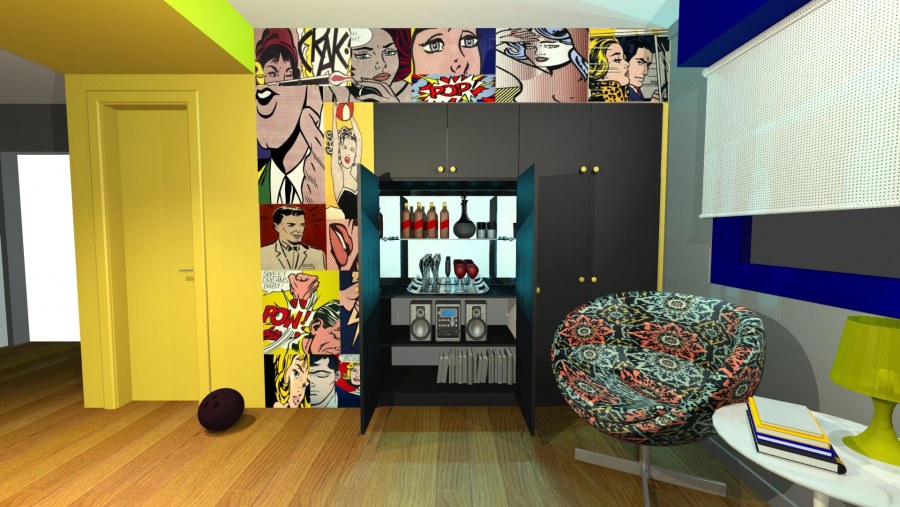 Стиль поп-арт в интерьере