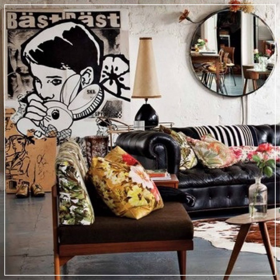 Поп-арт ковры в интерьере