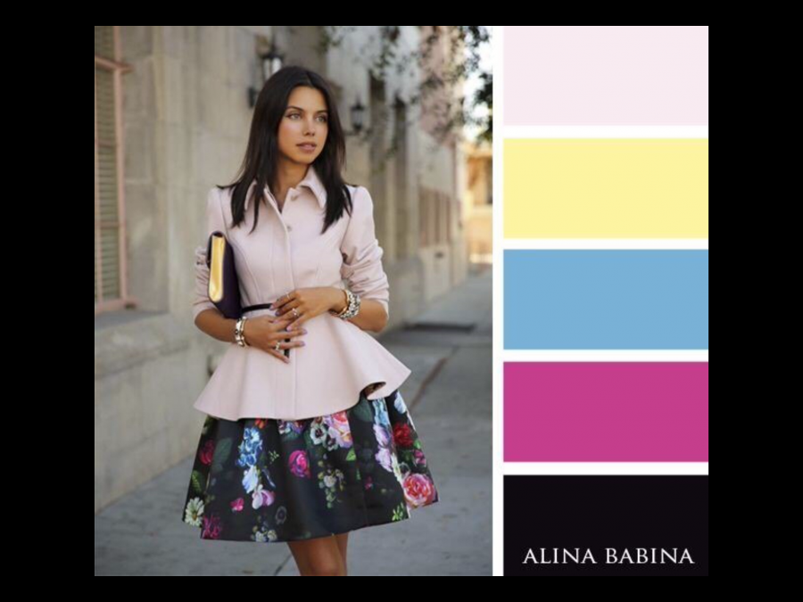 Сочетание цветов в одежде для женщин