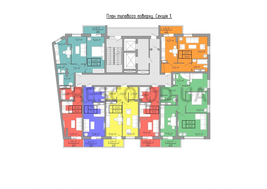 ЖК акварель планировки