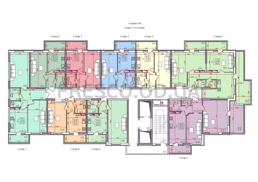 ЖК акварели 2 литер 2 планировка