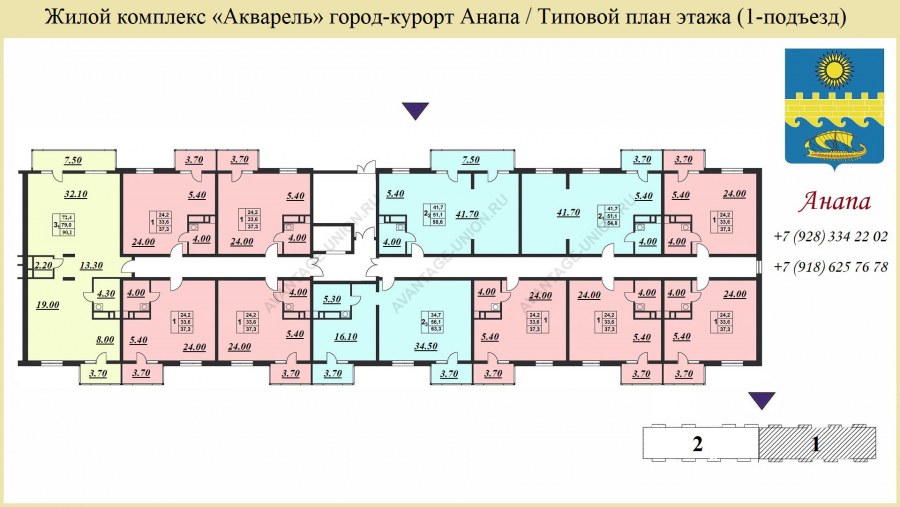 ЖК акварель планировки