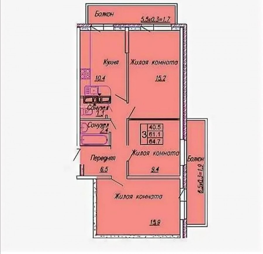 Эскиз кухни