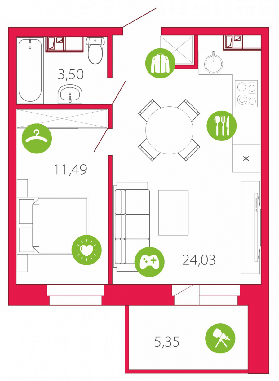 Скетч интерьера