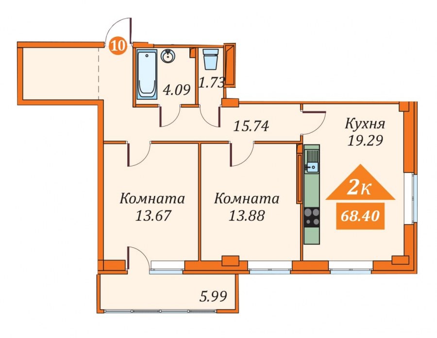 ЖК акварель Тюмень планировки