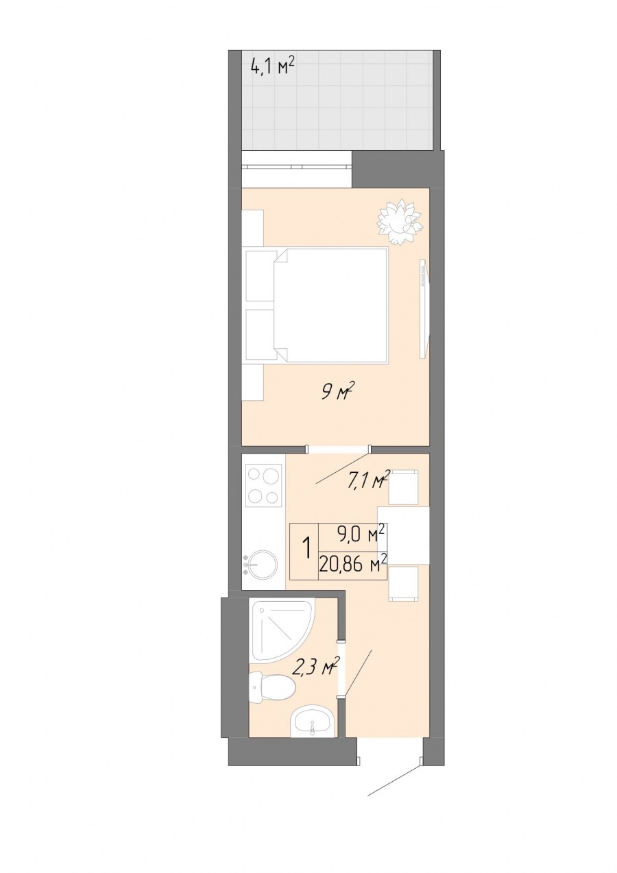ЖК акварель Тюмень планировки