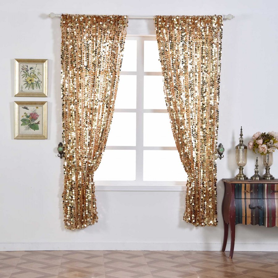 Золотой декор портьера