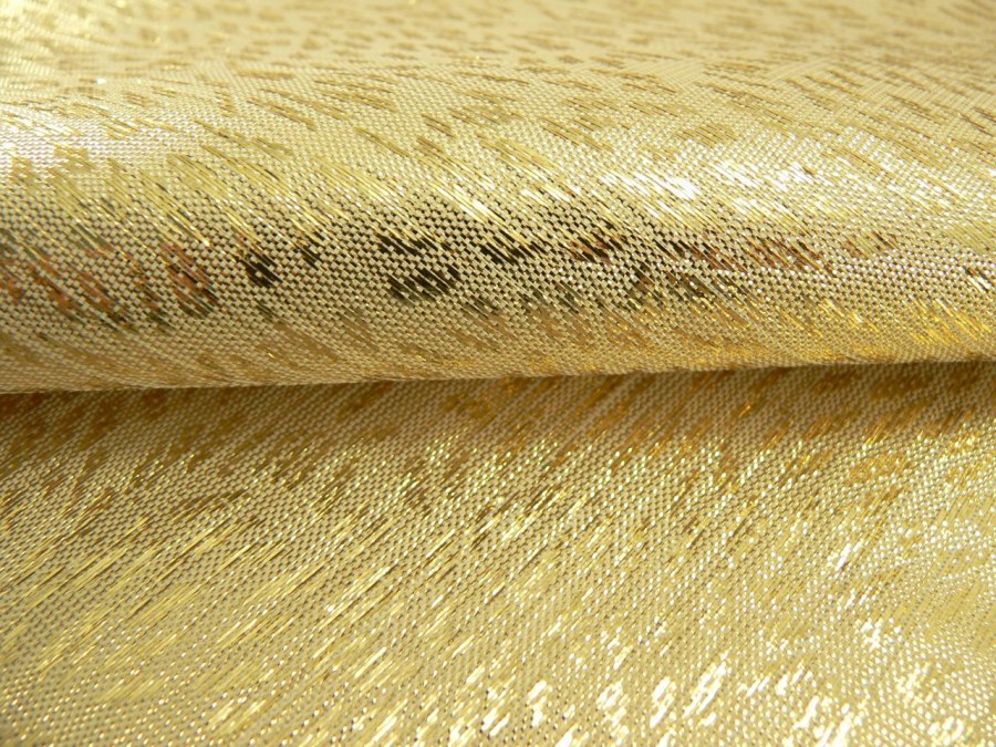 Ткань парча Золотая