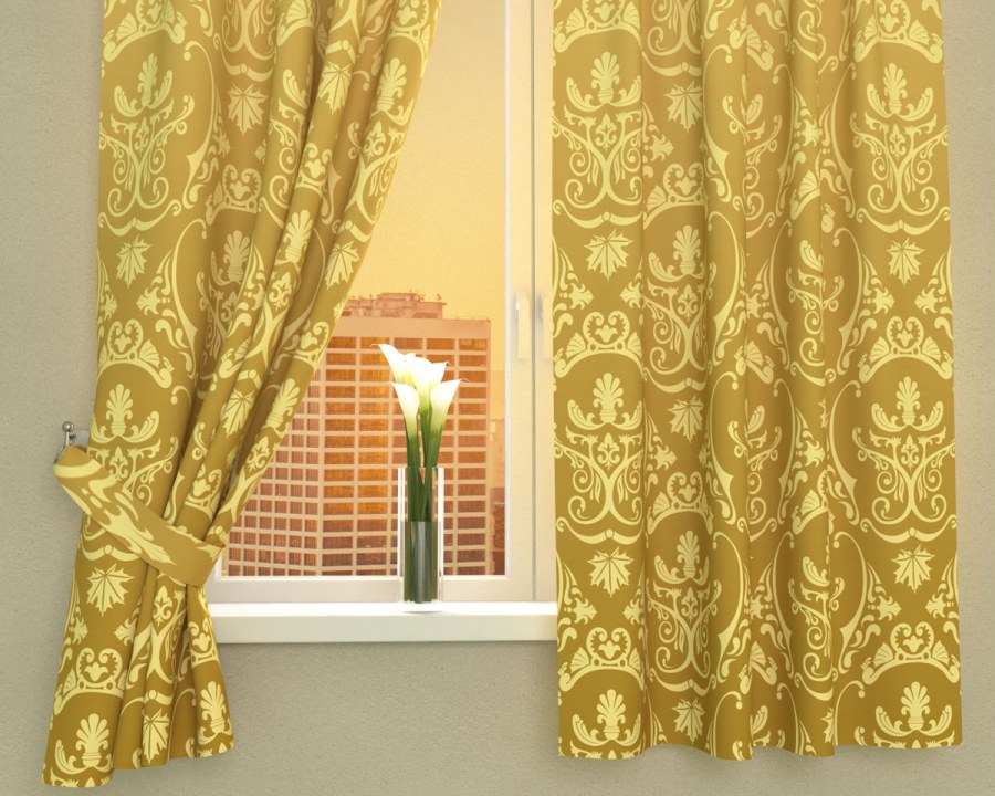 Фотошторы 'Яблоневый аромат' фшгб001-11395-СД габардин 145*260 см