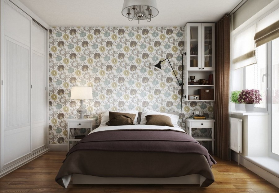 Бюджетный интерьер маленькой спальни