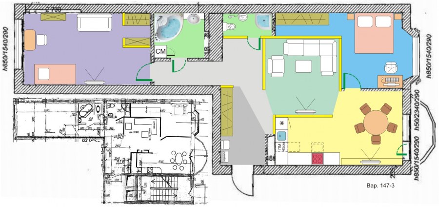 Планировки двушки распашонки 60 кв