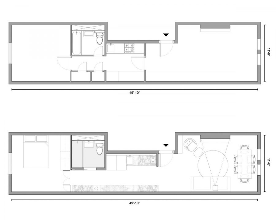 Планировка двушки распашонки п -3м