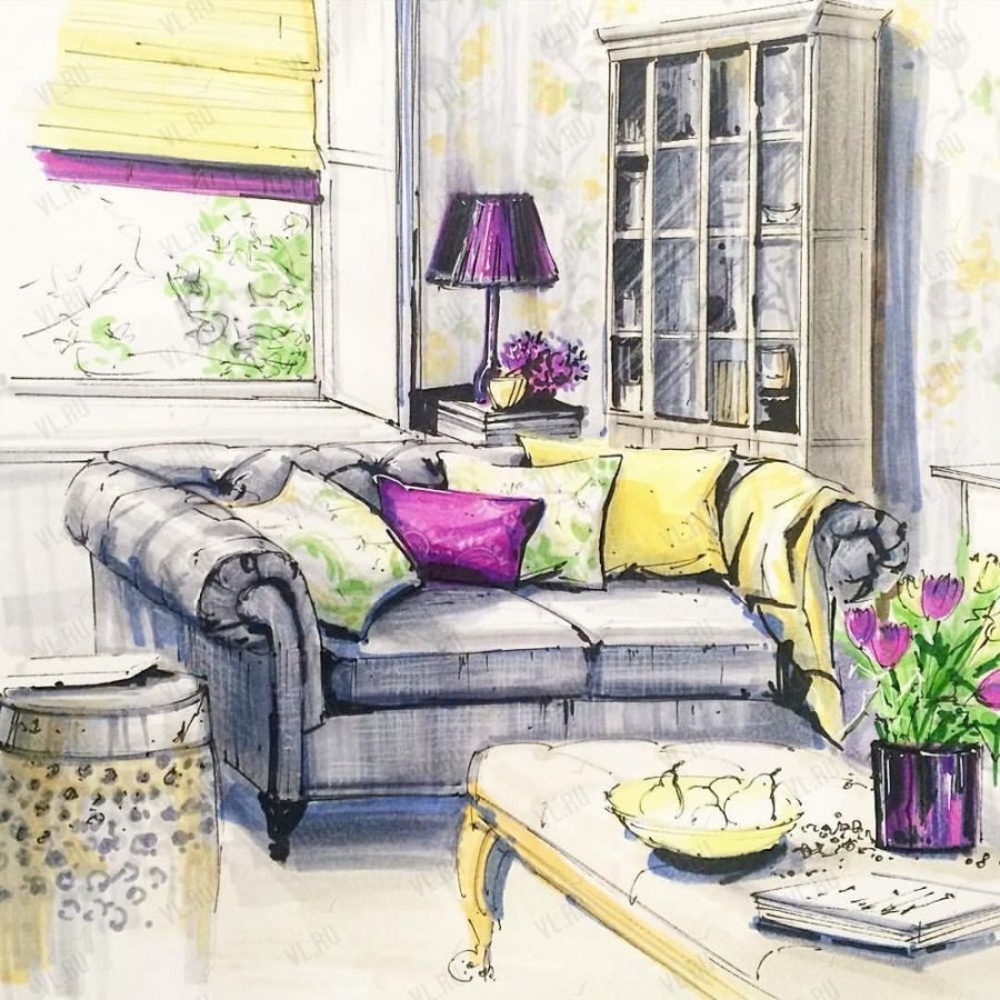 Зарисовки интерьера