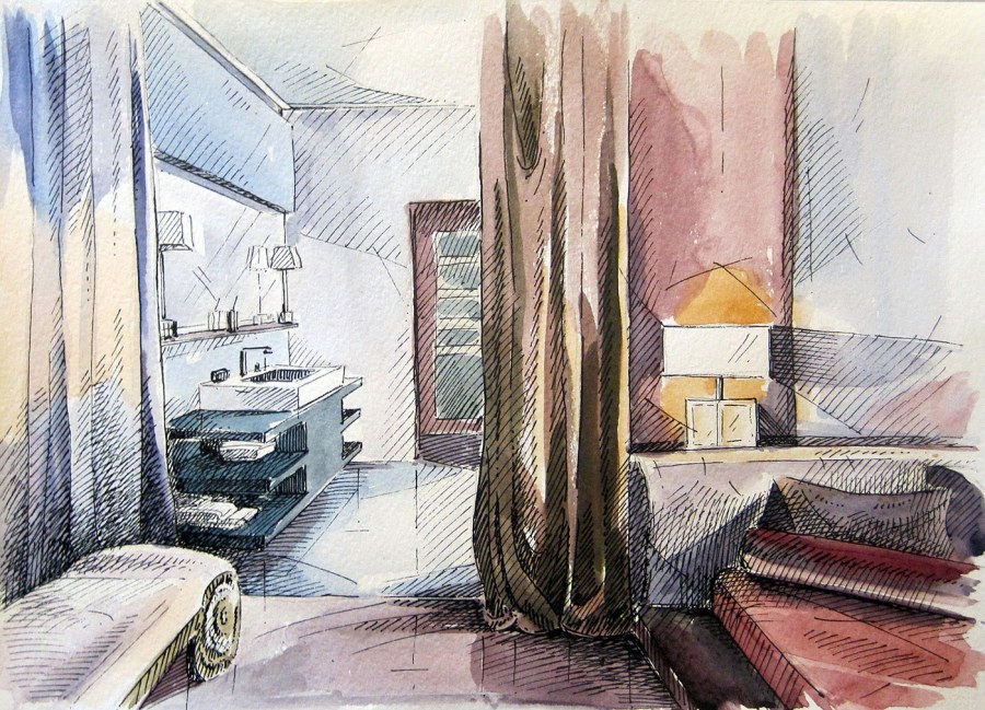 Зарисовки интерьера