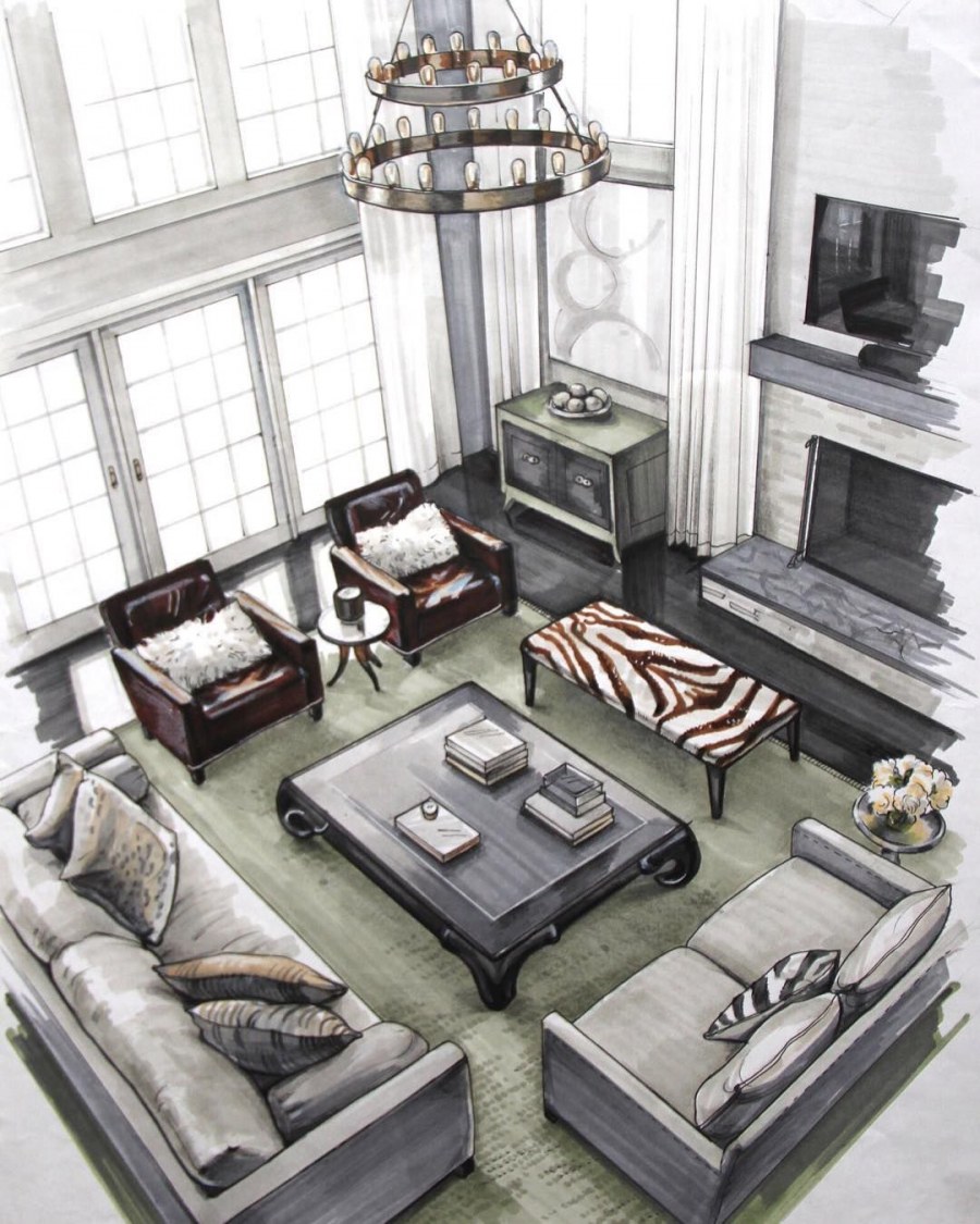 Зарисовки интерьера