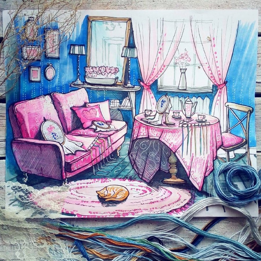 Декоративная живопись в интерьере