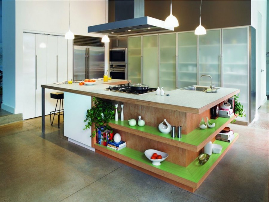 Оригинальный кухонный остров