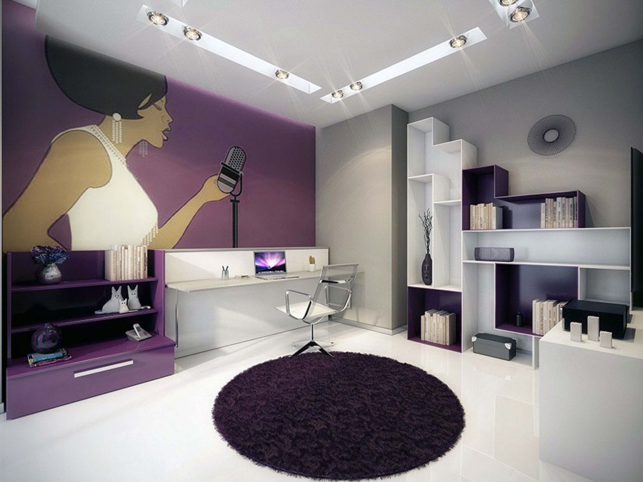 Фиолетовая спальня