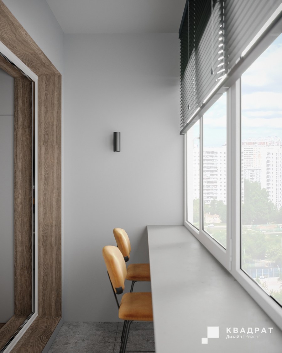 Отделка балкона ламина там