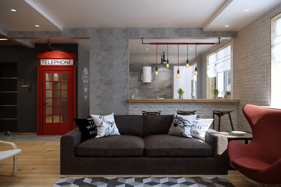 Гостиная в стиле Лондон