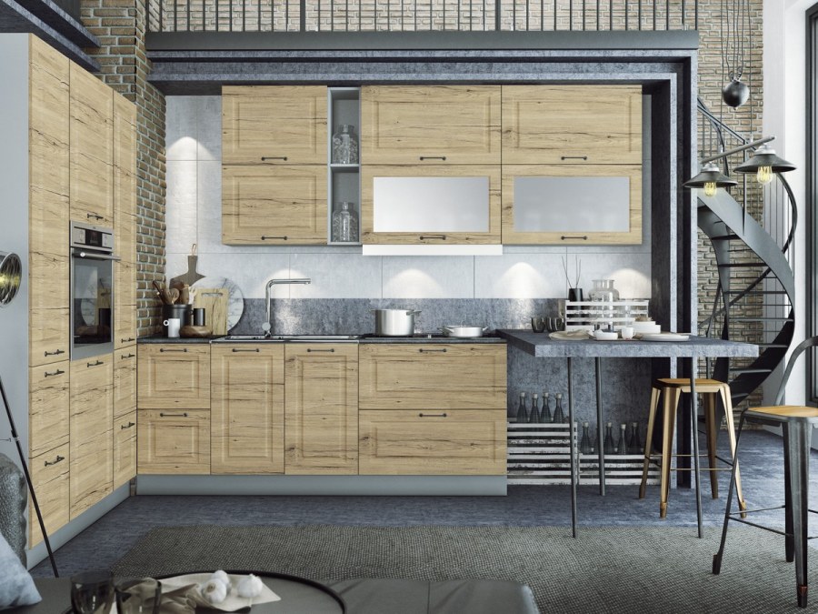 ДСВ кухня капри камень светлый