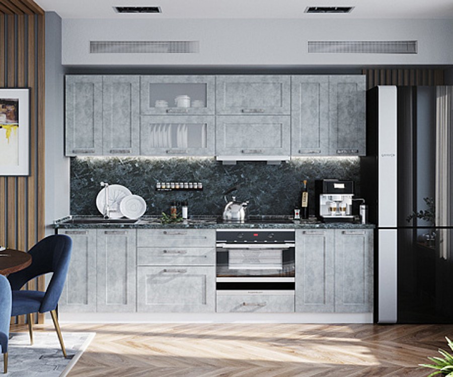 Кухня лофт ДСВ мебель бетон