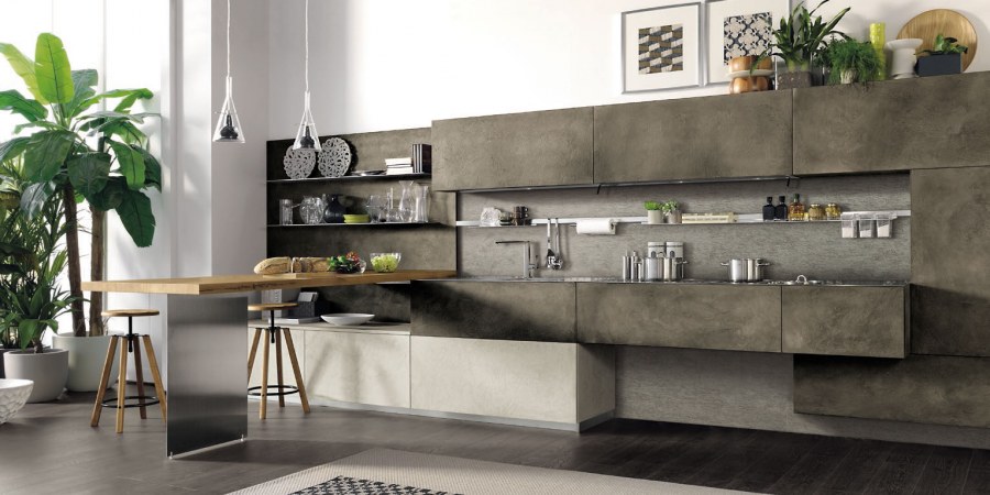 Кухни бетон клеаф