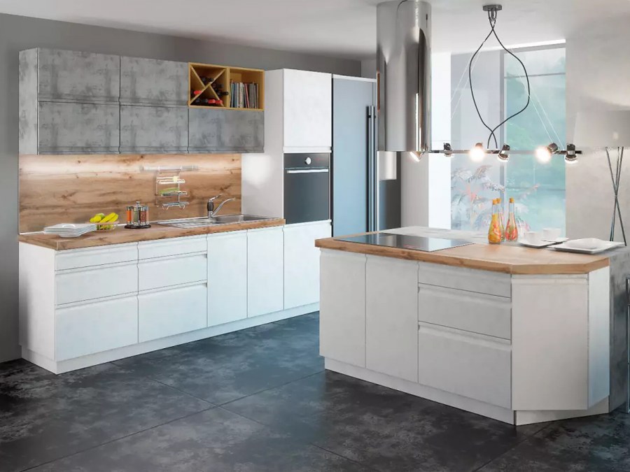 Кухни Леко Бронкс кварц