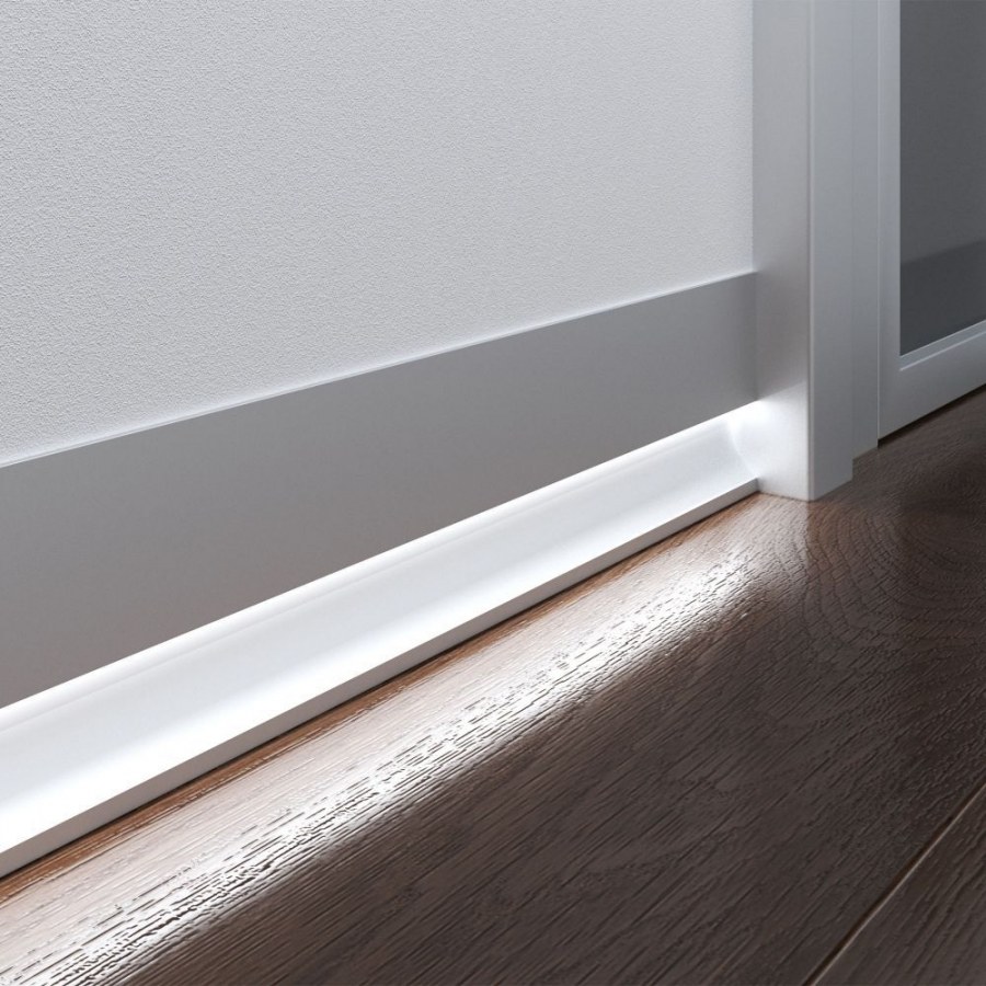 Плинтус МДФ RAL 9003 матовый