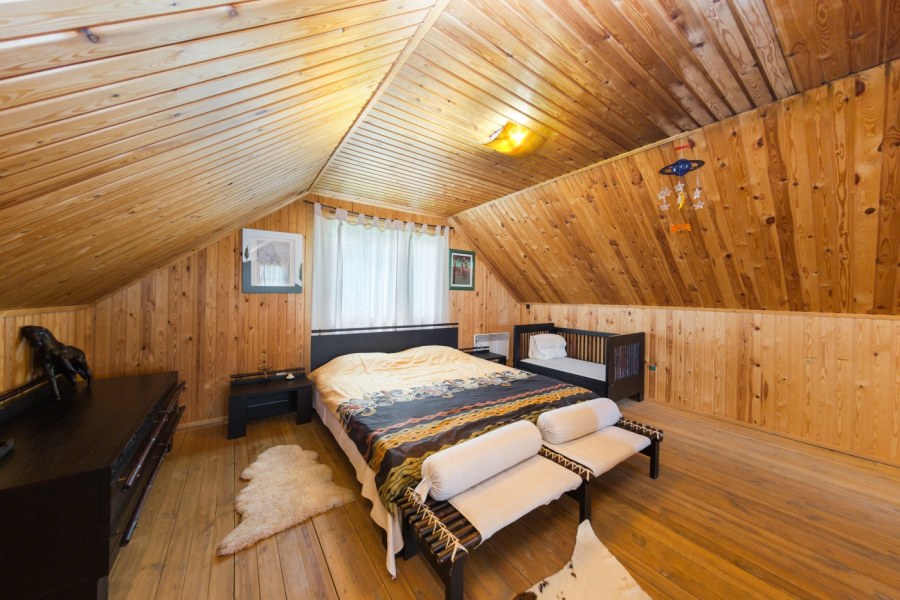 Баня с мансардой