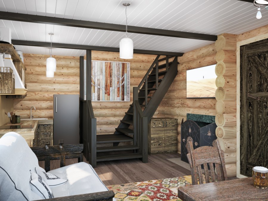 Баня второй этаж комнат