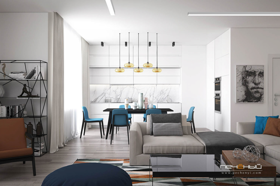 Лаконичный дизайн интерьера